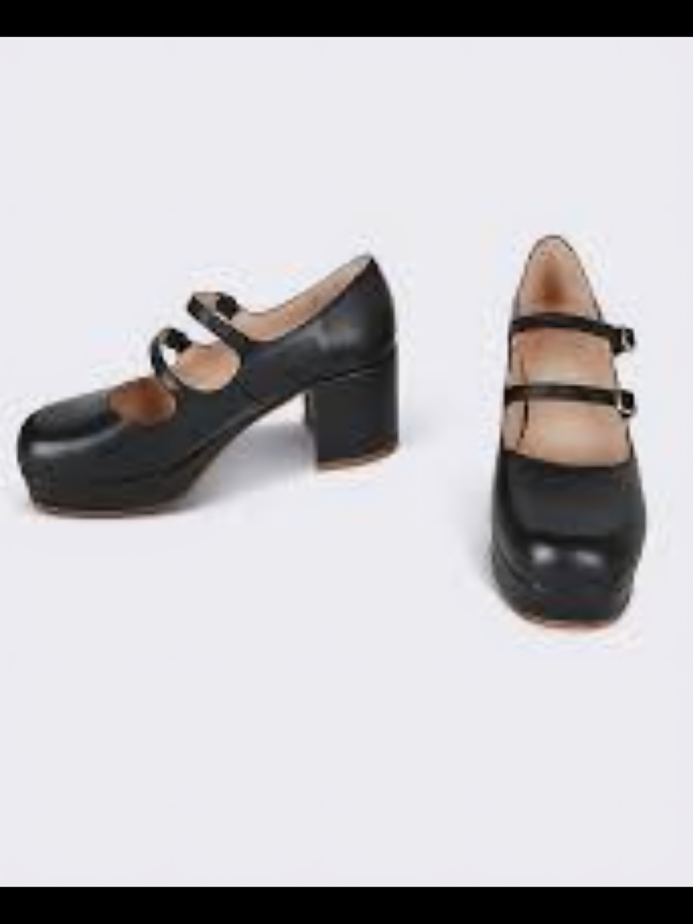 INTENTIONALLY BLANK Over Time Platform Mary Jane Block Heels Spain EU 40 - Picture 2 of 9